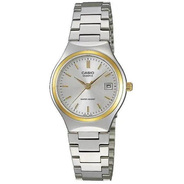 Casio LTP-1170G-7A női karóra, két tónusú acél, 25 mm, kvarc, dátum, WR30