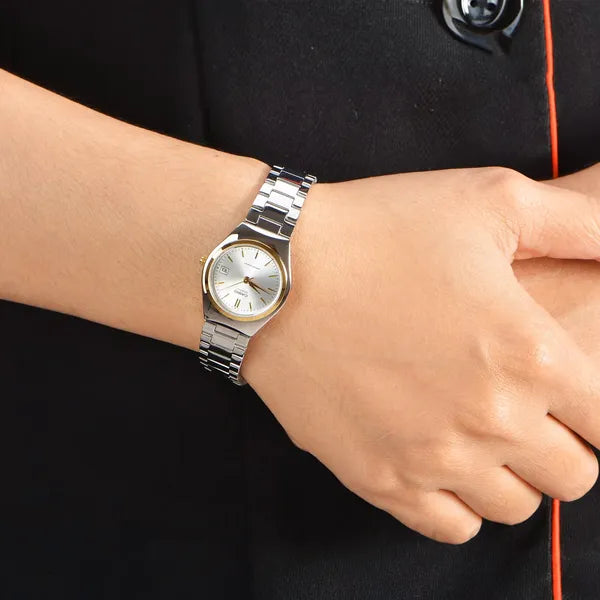 Casio LTP-1170G-7A női karóra, két tónusú acél, 25 mm, kvarc, dátum, WR30