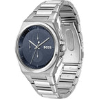 Hugo Boss 1514048 férfi kvarc kronográf, 44 mm, kék számlap, acél szíj