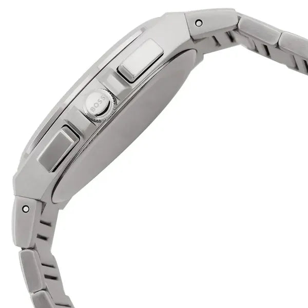 Hugo Boss 1514048 férfi kvarc kronográf, 44 mm, kék számlap, acél szíj