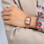 Emporio Armani Gioia AR11347 női karóra, rozéarany, acél, kvarc, téglalap tok