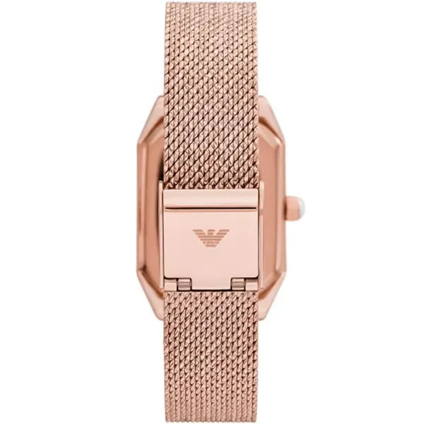 Emporio Armani Gioia AR11347 női karóra, rozéarany, acél, kvarc, téglalap tok