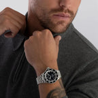 Emporio Armani AR60079 férfi automata búváróra, 42 mm, kék számlap, acél