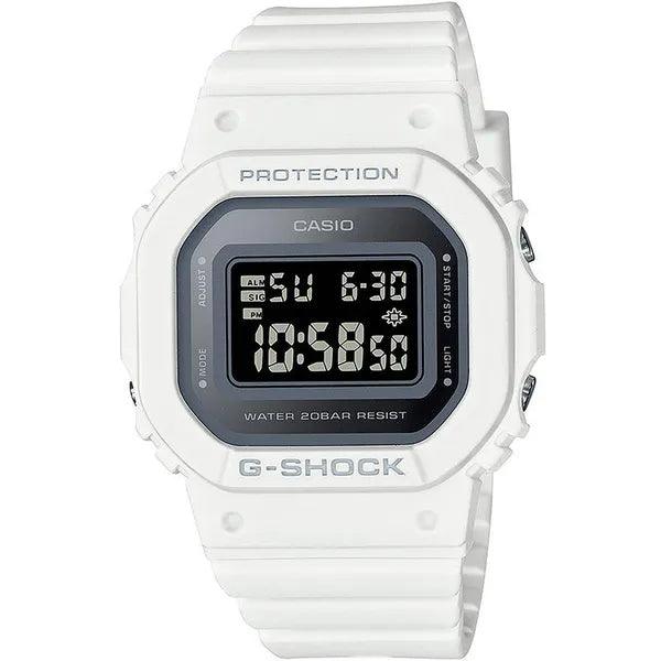 Casio G-Shock GMD-S5600-7ER női digitális óra, fehér, WR200