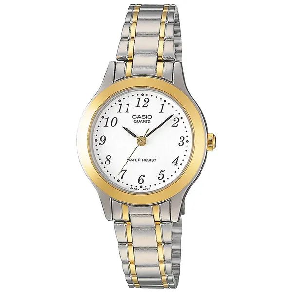 Casio női karóra LTP-1263PG-7B, két színű acél, WR30, kvarc, 27 mm + díszdoboz