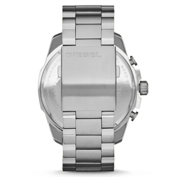 Diesel DZ4328 férfi karóra, 51 mm, acél szíj, 100 m vízálló, ezüst számlap
