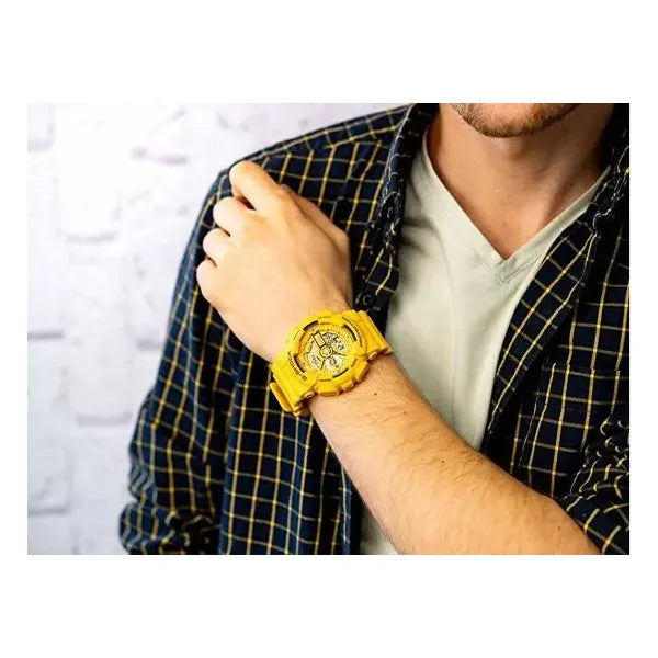 Casio G‑Shock BA-110XSLC-9AER férfi karóra, sárga, 10 ATM, kvarc rázkódásálló