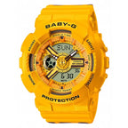Casio G‑Shock BA-110XSLC-9AER férfi karóra, sárga, 10 ATM, kvarc rázkódásálló