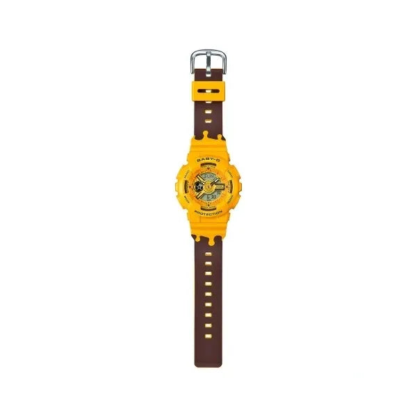 Casio G‑Shock BA-110XSLC-9AER férfi karóra, sárga, 10 ATM, kvarc rázkódásálló