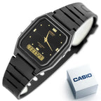 Casio AW-48HE-1AVDF női karóra, fekete, kvarc, WR50, analóg‑digitális, díszdoboz