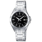 Casio LTP-1308D-1AVDF női karóra, fekete számlap, acél szíj, WR50