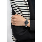 Casio LTP-VT02D-1A női karóra, fekete számlap, acél szíj, WR30, 30 mm, díszdoboz