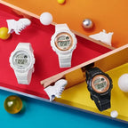 Casio LWS-1200H-1AVDF női digitális sportóra, WR100, fekete/rózsaarany