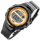 Casio LWS-1200H-1AVDF női digitális sportóra, WR100, fekete/rózsaarany