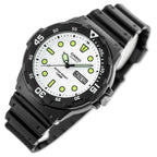 Casio MRW-200H-7EVEF férfi karóra, 44 mm, WR100, fehér számlap, díszdoboz