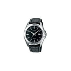 Casio férfi karóra, MTP-1308L-1AVEF, bőrszíj, fekete számlap, WR50, 39 mm