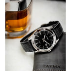 Casio férfi karóra, MTP-1308L-1AVEF, bőrszíj, fekete számlap, WR50, 39 mm