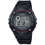 Casio W-216H-1AVEF férfi digitális karóra, fekete, WR50, díszdobozzal