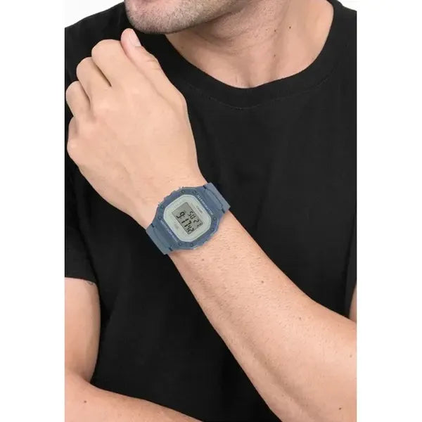 Casio W-218HC-2AVDF uniszex digitális karóra, kék, WR50, dobozzal