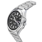 Casio MTP-RS100D-1A férfi karóra, solar, acél szíj, fekete számlap, WR50