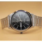 Casio MTP-V006D-1C férfi karóra, fekete számlap, acél szíj, WR30, doboz