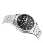 Casio MTP-V006D-1C férfi karóra, fekete számlap, acél szíj, WR30, doboz