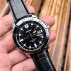 Casio MTP-VD01L-1EV férfi karóra, fekete bőr, 44 mm, WR50, dátum