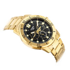 Casio MTP-VD300G-1EUDF férfi karóra, arany acélszíj, fekete számlap, 44 mm