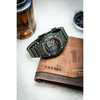 Casio W-216H-3B férfi digitális karóra, zöld, WR50, díszdoboz