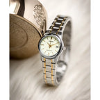 Casio LTP-V002SG-9A női karóra, kvarc, 31 mm, acél, WR30, arany számlap