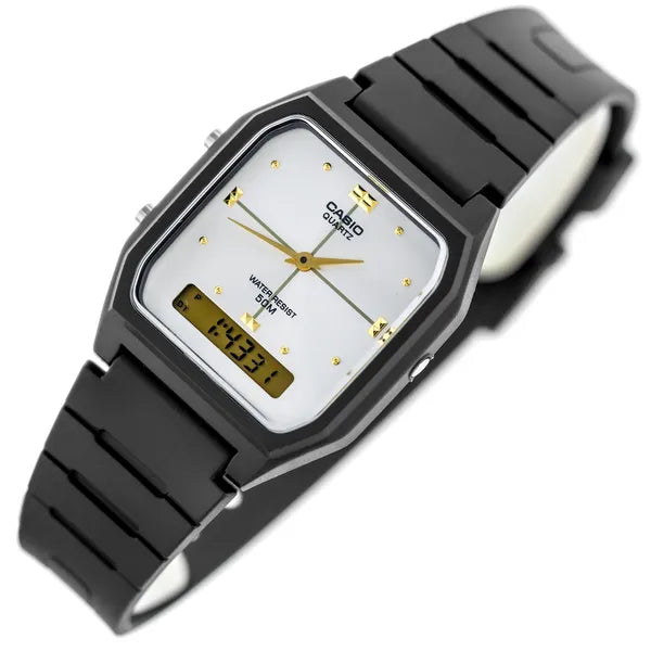 Casio AW-48HE-7AVDF női karóra, analóg-digitális, fekete, WR50