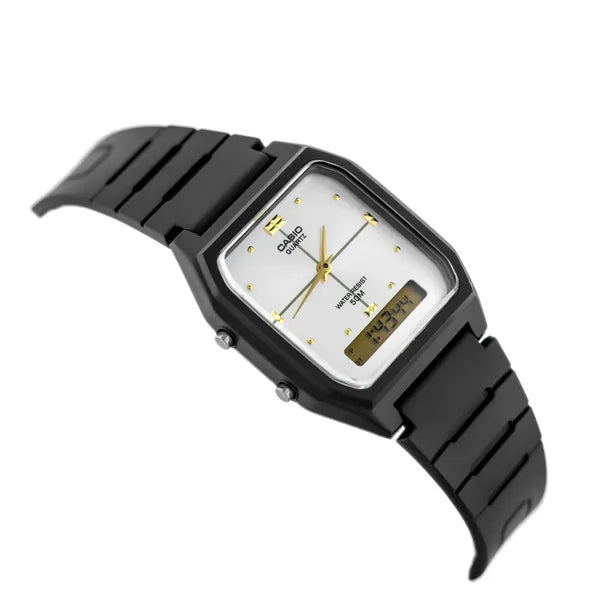 Casio AW-48HE-7AVDF női karóra, analóg-digitális, fekete, WR50