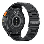 Gravity GT22-1 férfi okosóra fekete, 1,43" IPS, BT hívás, IP67, 530 mAh, 2 szíj