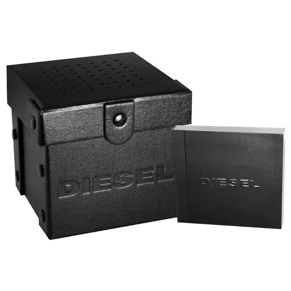 Diesel DZ4458 férfi karóra, 51 mm, kék számlap, bőr szíj, 10 ATM, díszdoboz