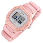Casio W-218HC-4A uniszex digitális karóra, rózsaszín, WR50, LED, stopper
