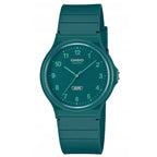 Casio MQ-24B-3BDF uniszex karóra, türkiz, 36 mm, WR30, kvarc + díszdoboz