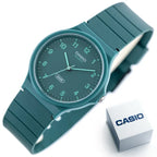 Casio MQ-24B-3BDF uniszex karóra, türkiz, 36 mm, WR30, kvarc + díszdoboz