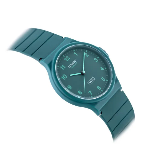 Casio MQ-24B-3BDF uniszex karóra, türkiz, 36 mm, WR30, kvarc + díszdoboz