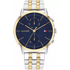 Tommy Hilfiger Easton 1710432 férfi karóra, kék számlap, 44 mm, 5 ATM, acél szíj