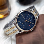 Tommy Hilfiger Easton 1710432 férfi karóra, kék számlap, 44 mm, 5 ATM, acél szíj