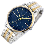 Tommy Hilfiger Easton 1710432 férfi karóra, kék számlap, 44 mm, 5 ATM, acél szíj