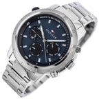 Tommy Hilfiger Troy 1792104 férfi karóra, acél szíj, kék számlap, 47 mm, 5 ATM