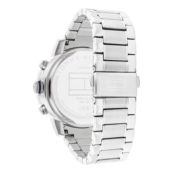 Tommy Hilfiger Troy 1792104 férfi karóra, acél szíj, kék számlap, 47 mm, 5 ATM