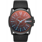 Diesel Mega Chief DZ1657 férfi kronográf karóra, 52 mm, WR100, bőr szíj
