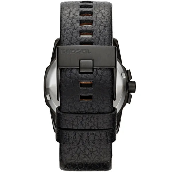 Diesel Mega Chief DZ1657 férfi kronográf karóra, 52 mm, WR100, bőr szíj