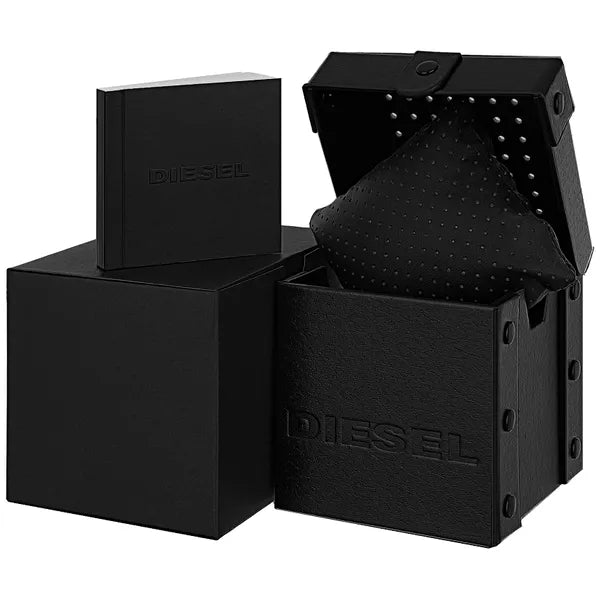 Diesel Mega Chief DZ1657 férfi kronográf karóra, 52 mm, WR100, bőr szíj