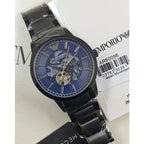 Emporio Armani Renato automata férfi óra nyitott szerkezet, 43 mm, WR50 AR60056