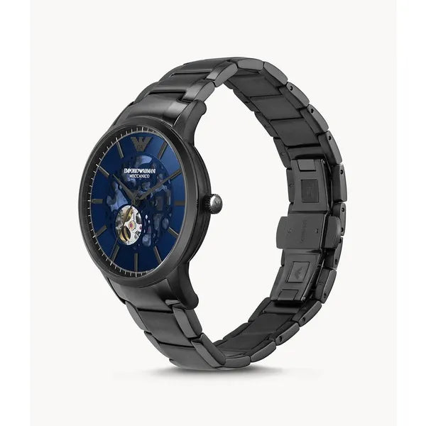Emporio Armani Renato automata férfi óra nyitott szerkezet, 43 mm, WR50 AR60056