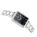 Casio LTP-V009D-1E női karóra, fekete számlap, acél szíj, WR30