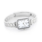 Casio női karóra LTP-V009D-7E, ezüst rozsdamentes acél szíj, fehér számlap
